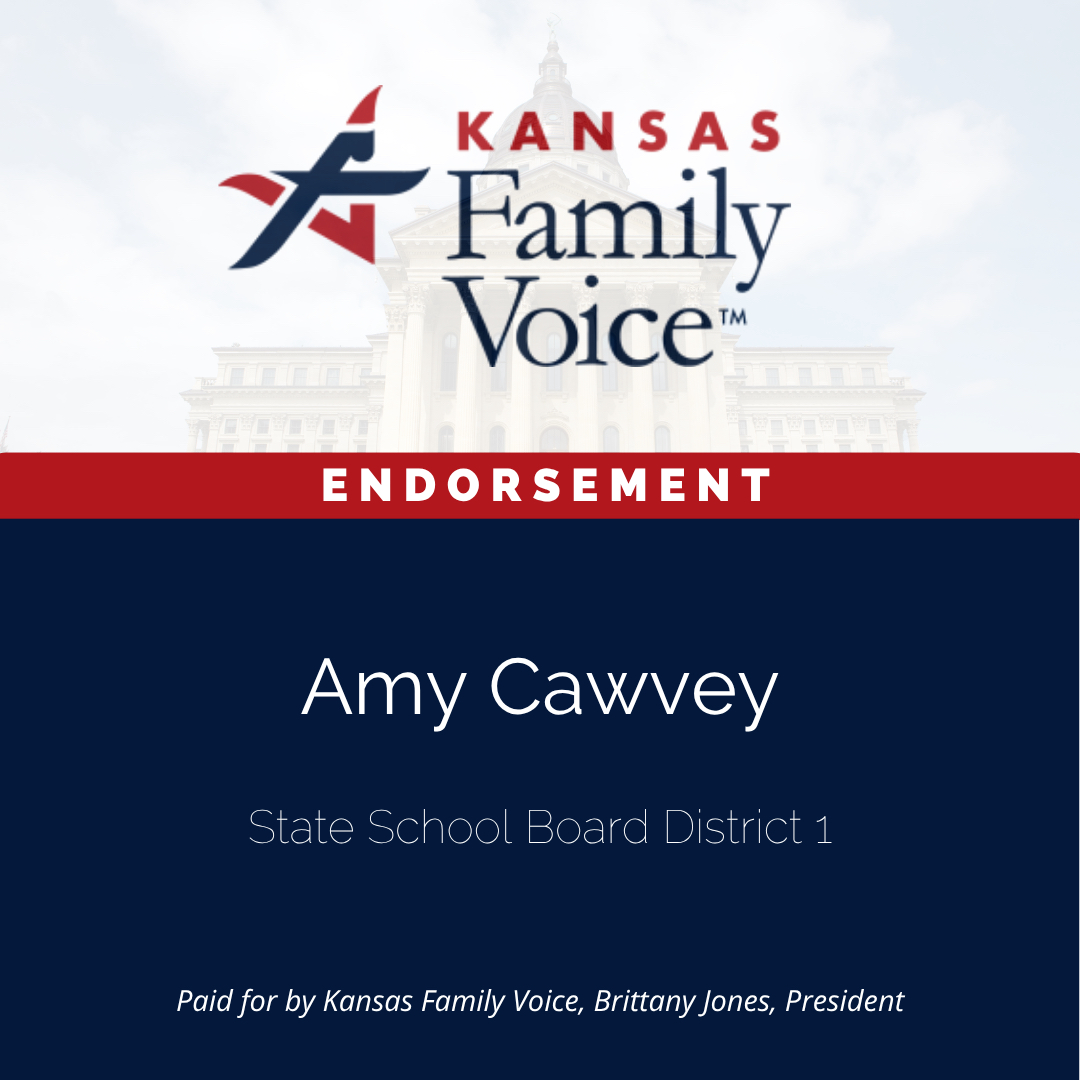 Kansas Family Voice endorses Amy Cawvey for Kansas State Board of Education District 1